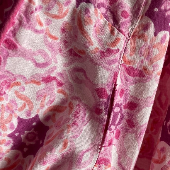 Vintage Only Necessities Floral Caftan Mumu House Dress Boho Pockets sz 22/24 - Picture 12 of 13